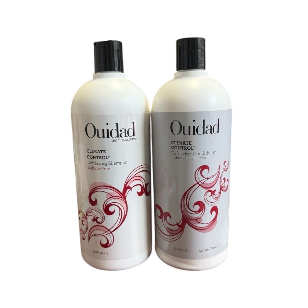 Original Ouidad Advanced Climate Control DEFRIZZING Shampoo & Conditioner 33.8oz